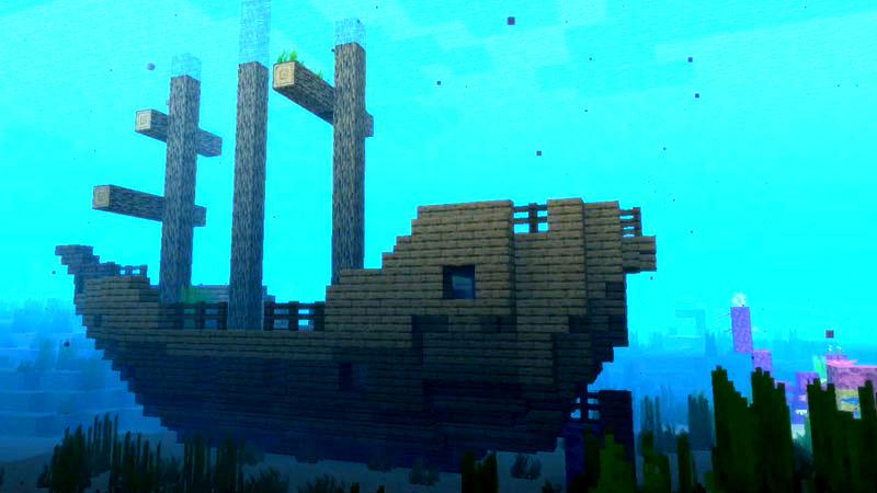 Кораблекрушение в Minecraft